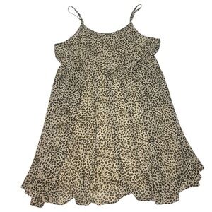Torrid Chiffon Cheetah Animal Print‎ Sleeveless Flowy Summer Dress Women Plus 4X